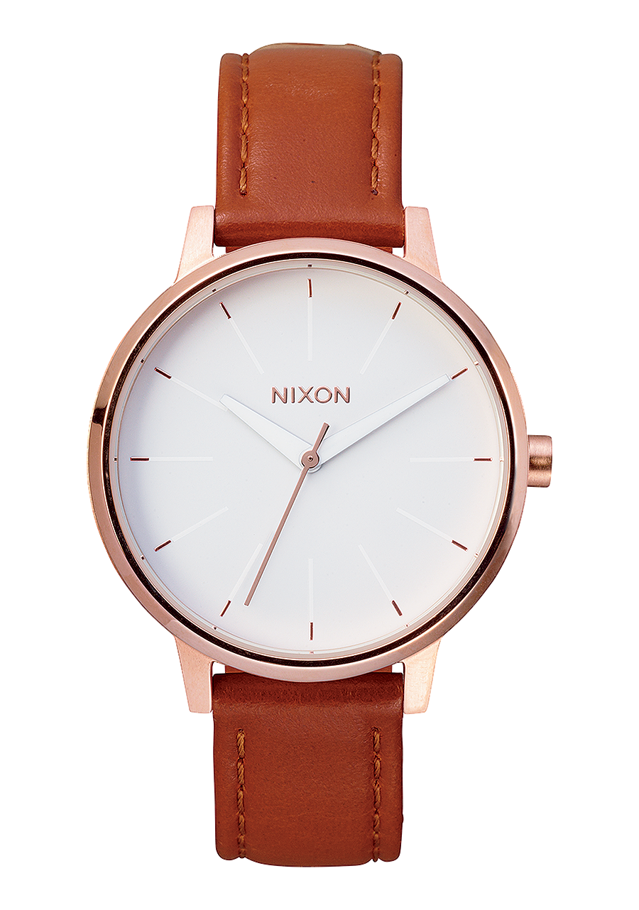 Kensington Leather Watch | Rose Gold / White | Women's Leather – Nixon US