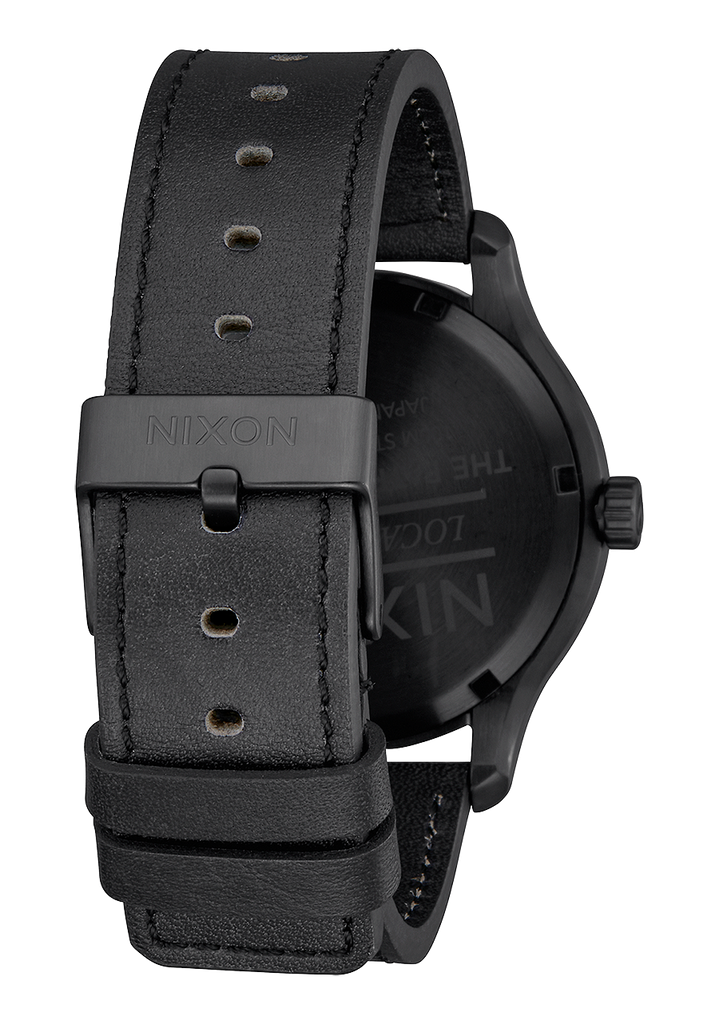 Patrol Leather Watch | Black / Silver / Black | Men's Leather – Nixon US