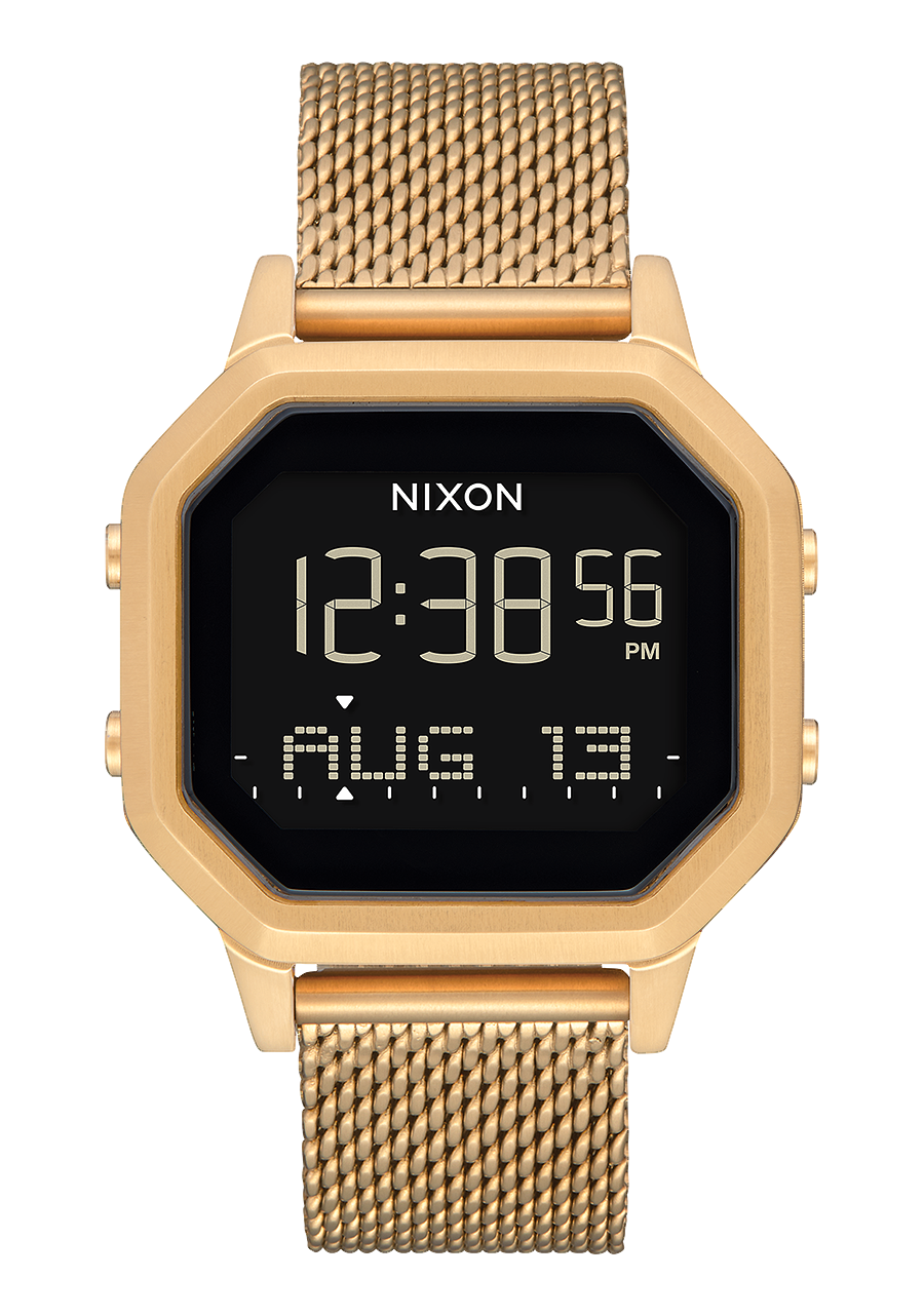 Siren Milanese Watch All Gold Digital Nixon US