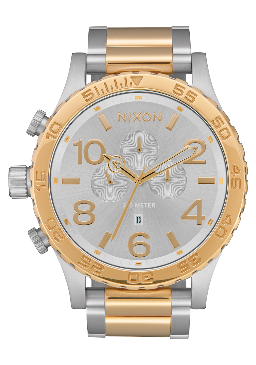 51-30 Chrono Watch | Silver / Gold | Men's Stainless Steel