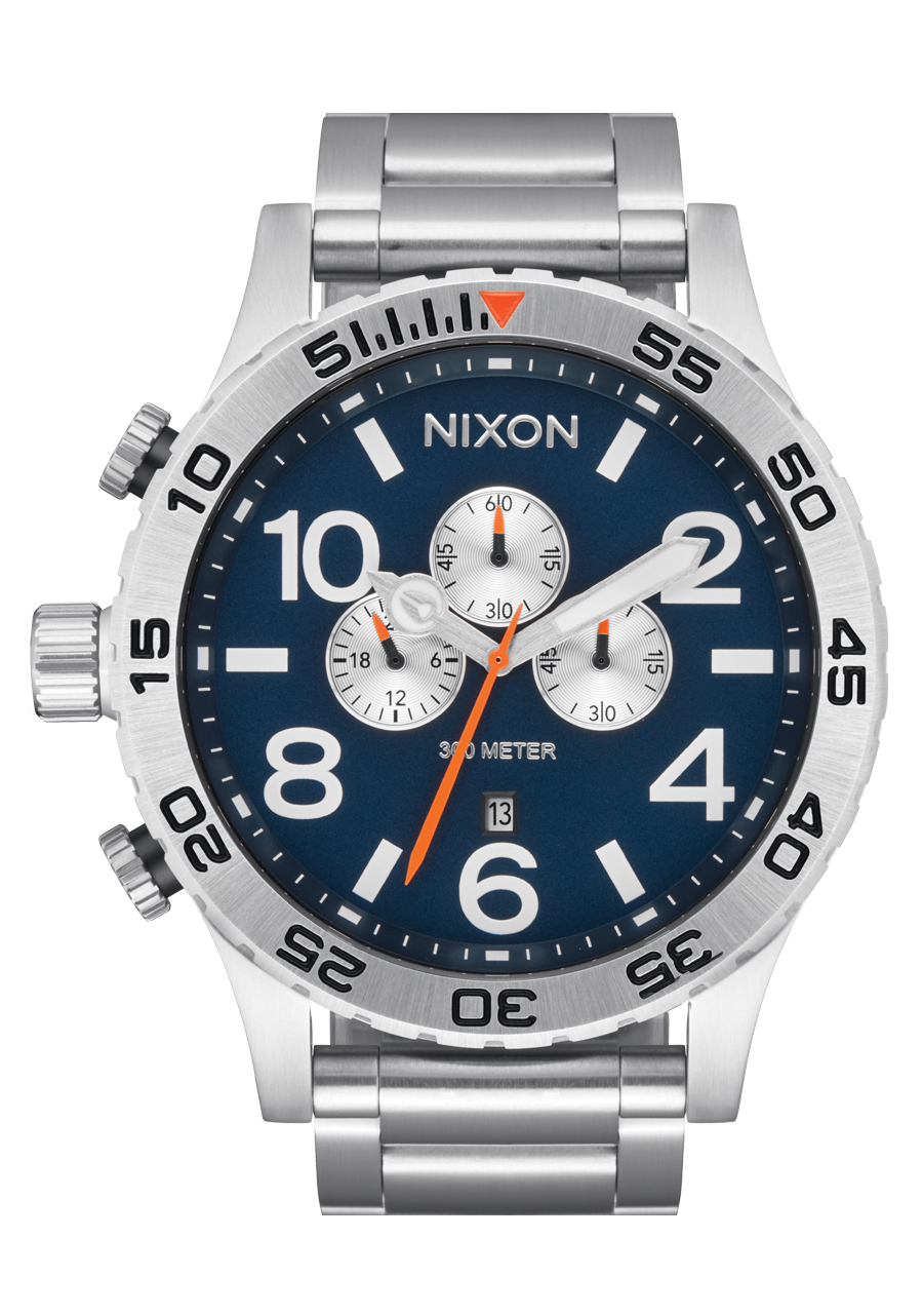 51 30 Chrono Watch Silver Midnight Men s Stainless Steel Nixon US