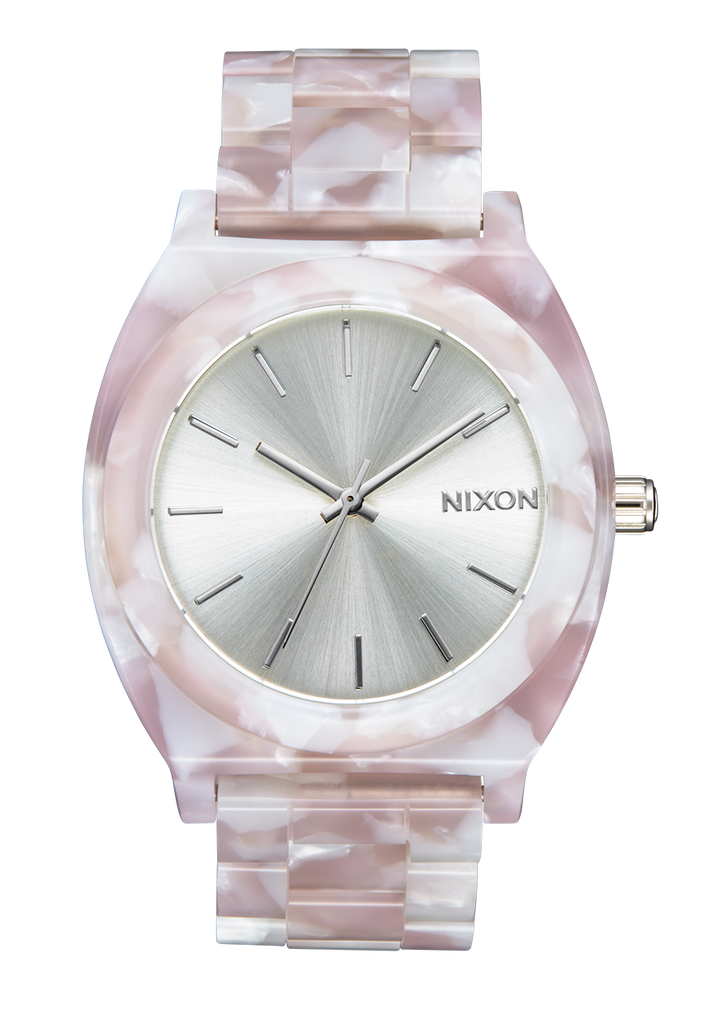 Time Teller Acetate Watch | Pink / Silver | Unisex Acetate – Nixon US