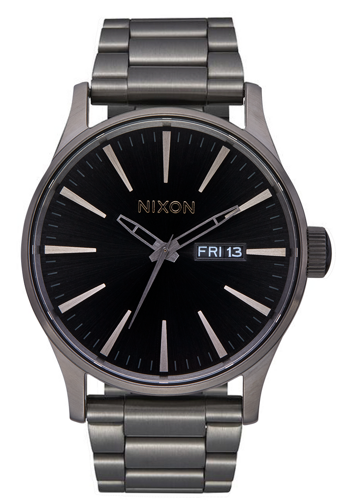 Sentry Stainless Steel Watch | Gunmetal / Black Sunray - Nixon