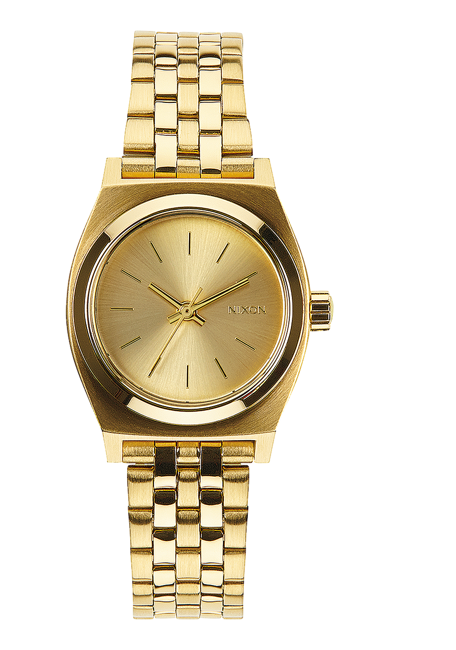 Small Time Teller Watch All Gold Women s Stainless Steel Nixon US