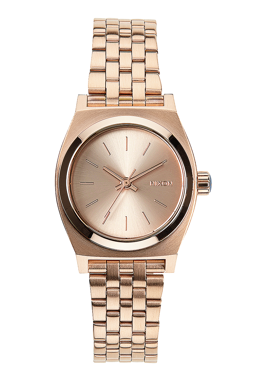 Small Time Teller Watch All Rose Gold Women s Stainless Steel Nixon US