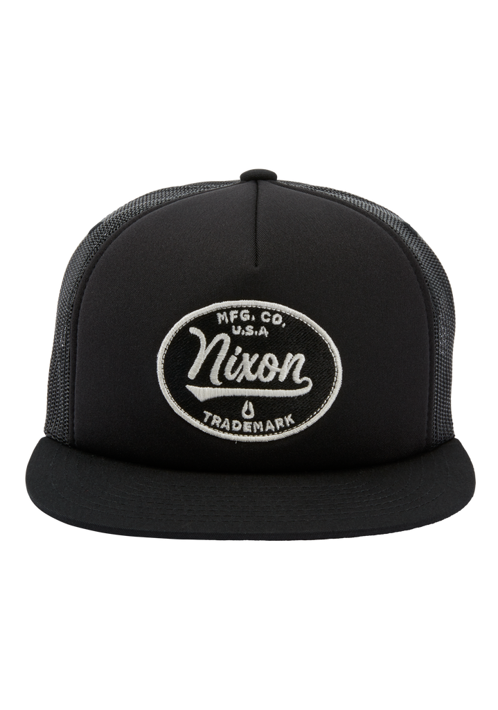 Tioga Trucker Hat | Black / Black – Nixon US