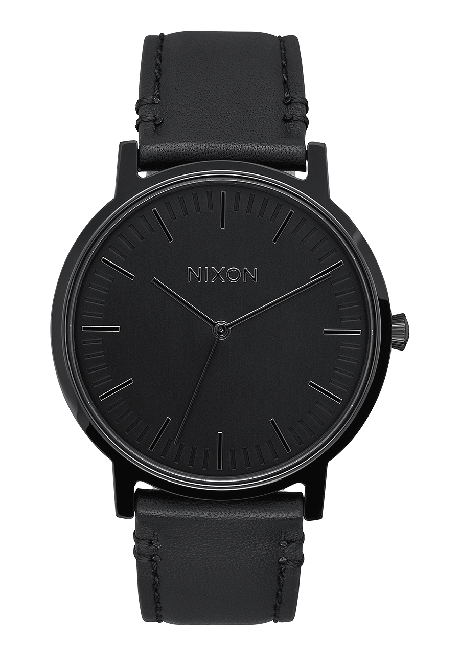 Porter Leather Watch | All Black | Unisex Leather – Nixon US