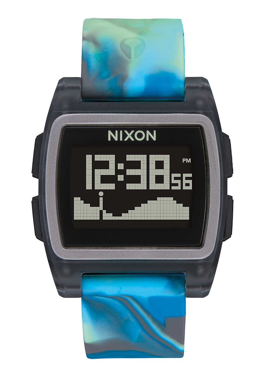 新規出店NIXON ニクソン base tide グリーン 迷彩マーブル メンズ 腕時計 時計