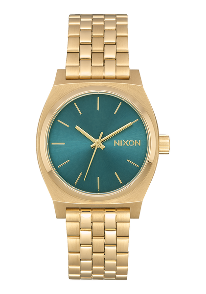 Nixon Bullet Light Gold and Turquoise Watch - Light Gold Watch - $250.00 -  Lulus