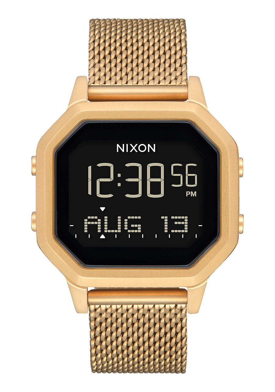 Siren Milanese Watch | All Gold | Digital – Nixon US