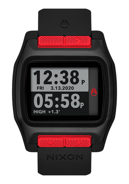 High Tide Watch | Black / Red | Digital – Nixon US