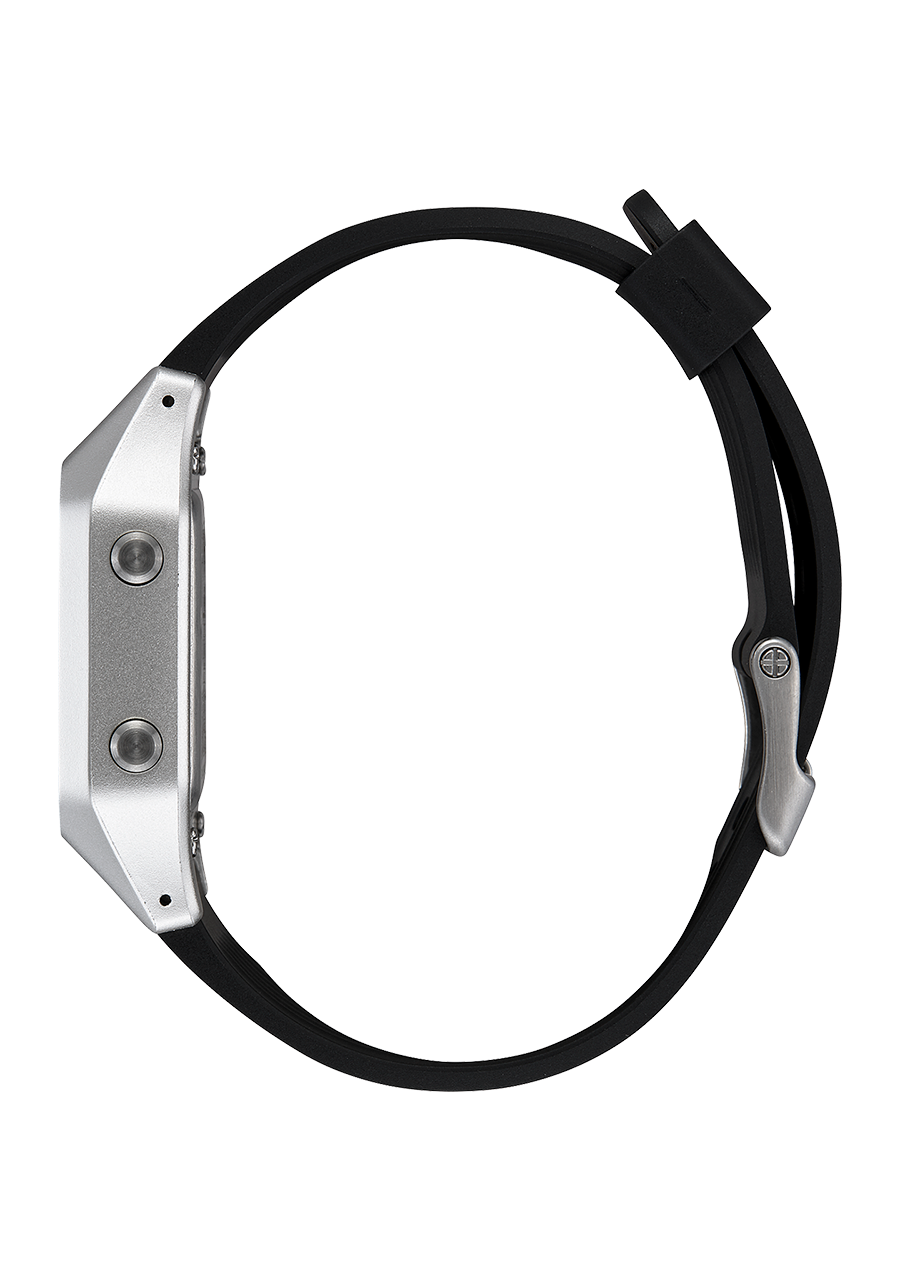 Staple Watch | Silver / Black | Low-Profile Thin Digital – Nixon US