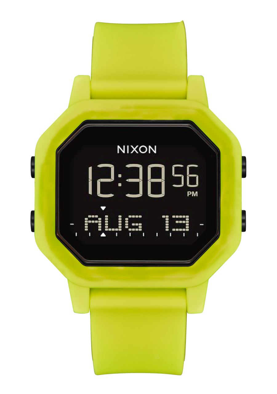 Siren Watch Citron Black Digital Nixon US