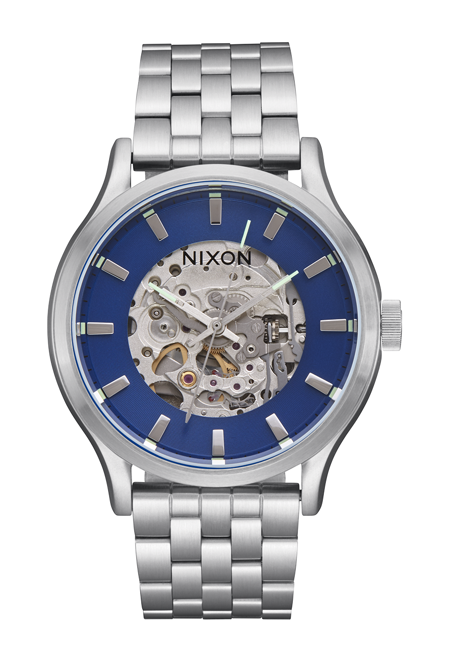 Spectra Watch | Navy Sunray / Silver | Blue Automatic Watch – Nixon US