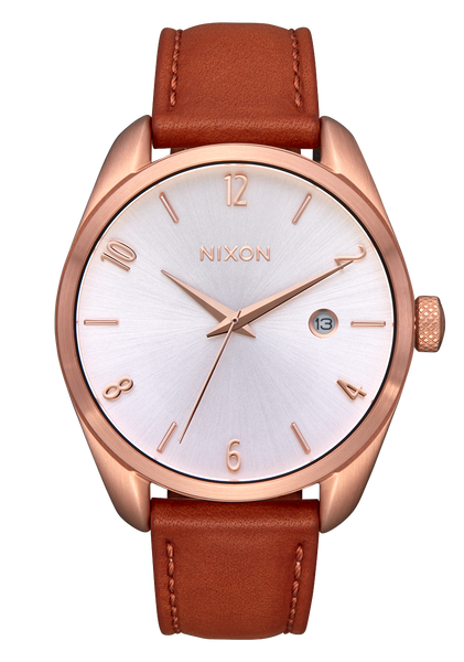 Nixon bullet shop leather watch