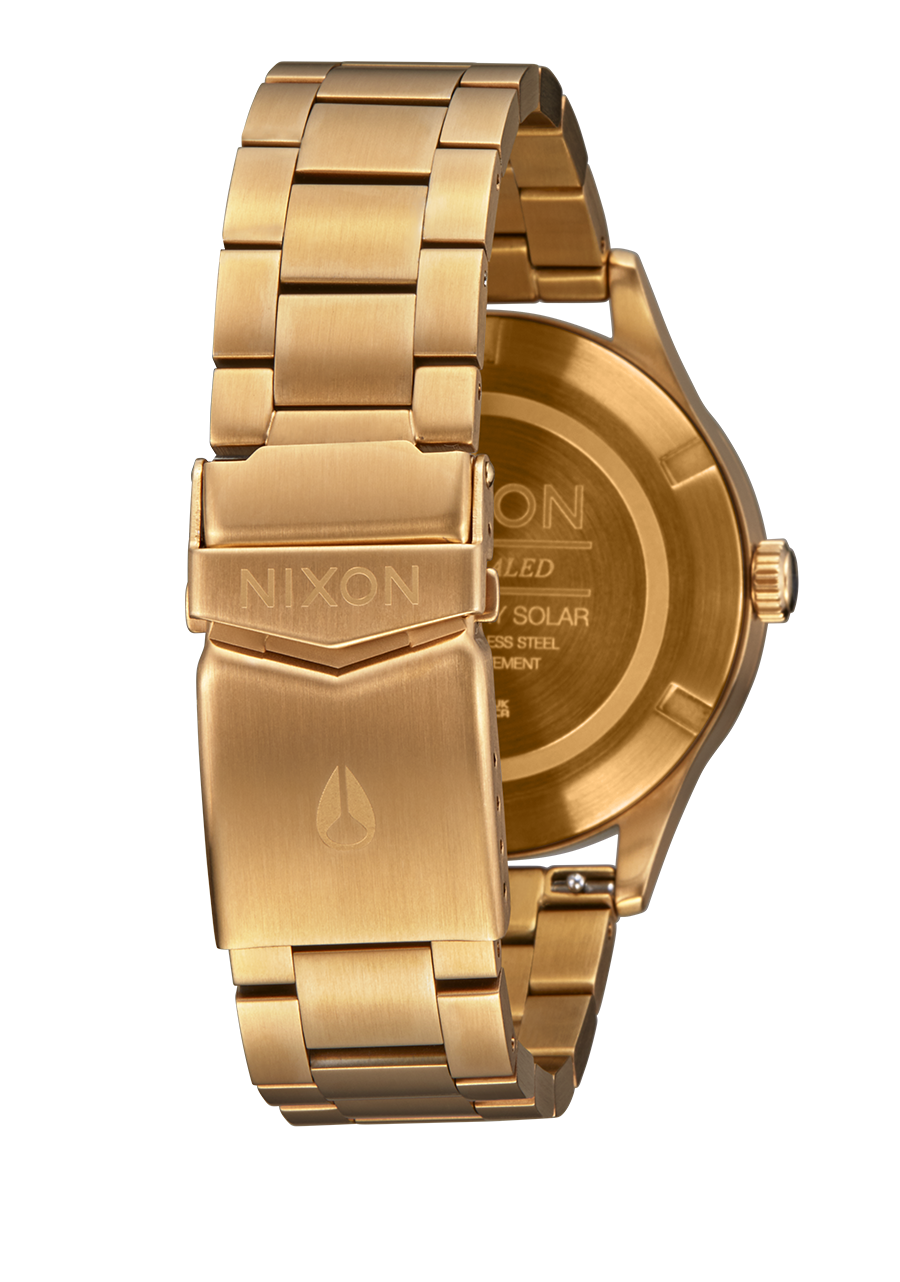 Sentry Solar Stainless Steel Watch | All Gold / Black | Solar