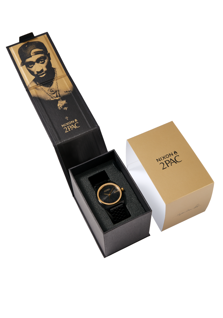 Time Teller 2PAC Collab Watch, Gold / Black