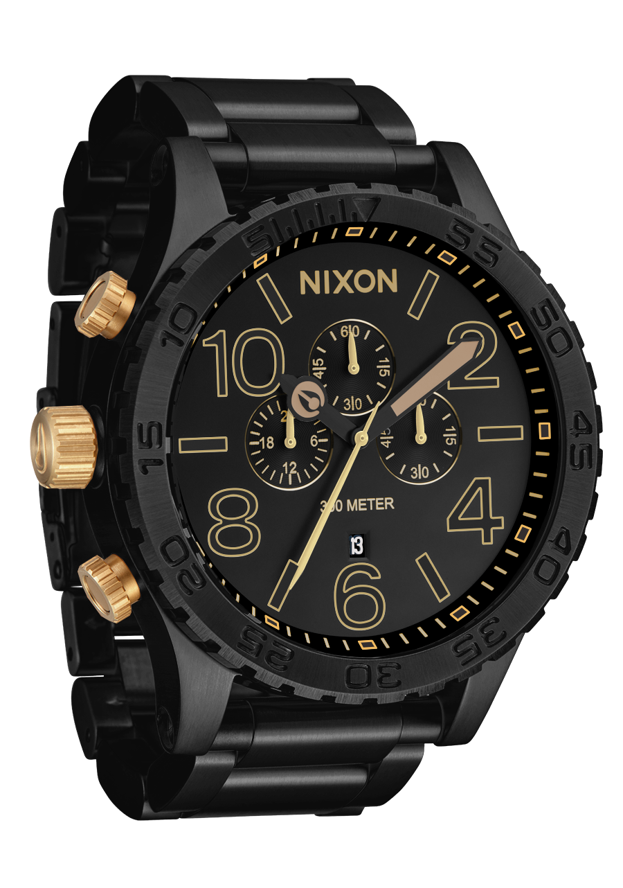 販売価格NIXON 51-30 Chrono（Matte Black / Gold） 時計
