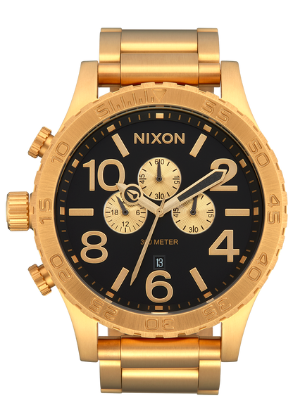 Nixon red face gold watch hotsell