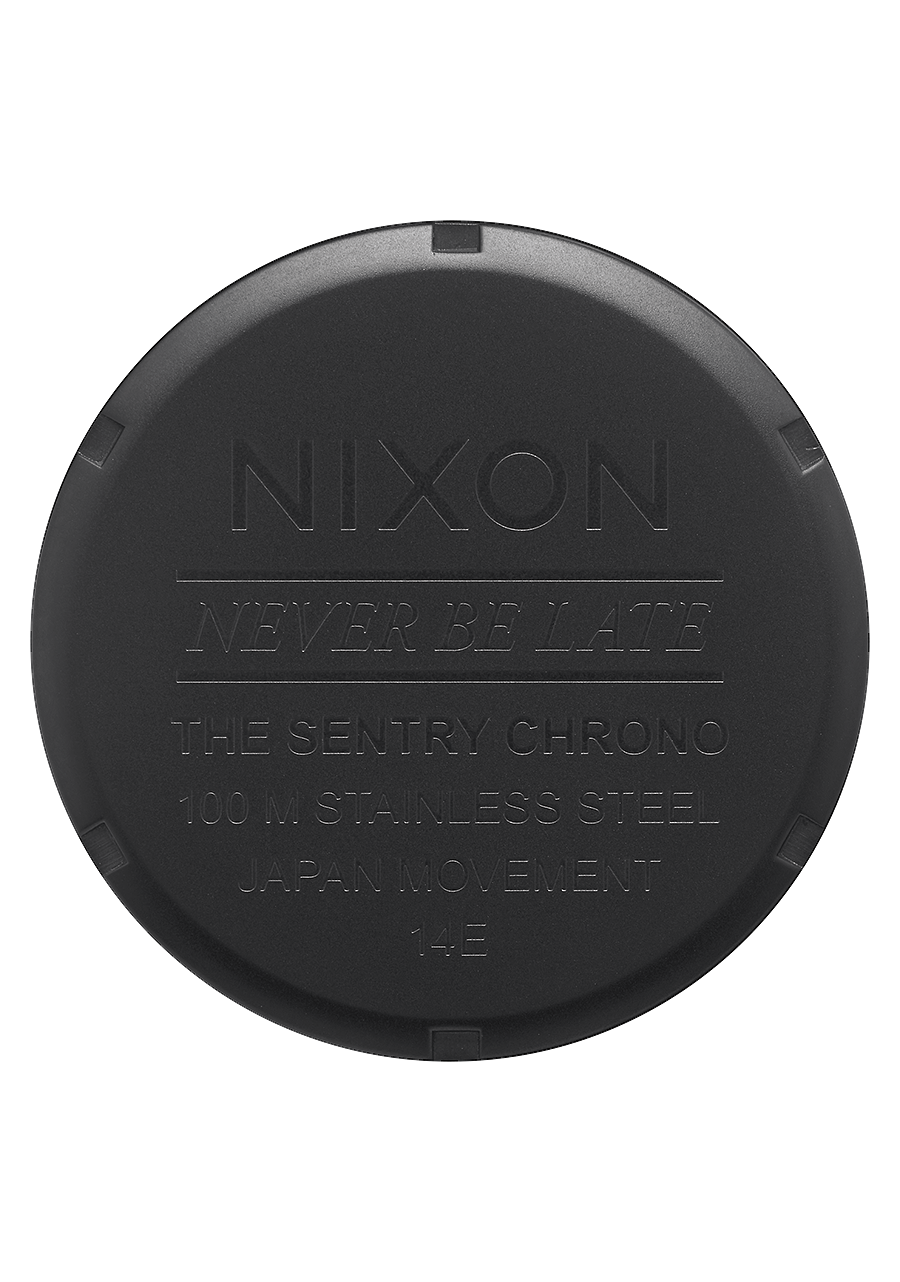 Nixon Sentry Watch Matte Gold | Black Chrono / Men\'s Stainless US – | Steel