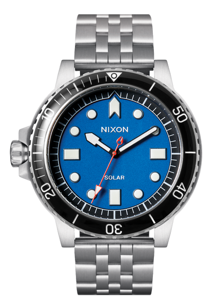 NEW/Box NIXON Stainless Steel/Blue shops WATCH