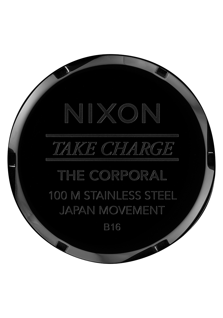 Nixon Corporal SS Black & Gold Watch