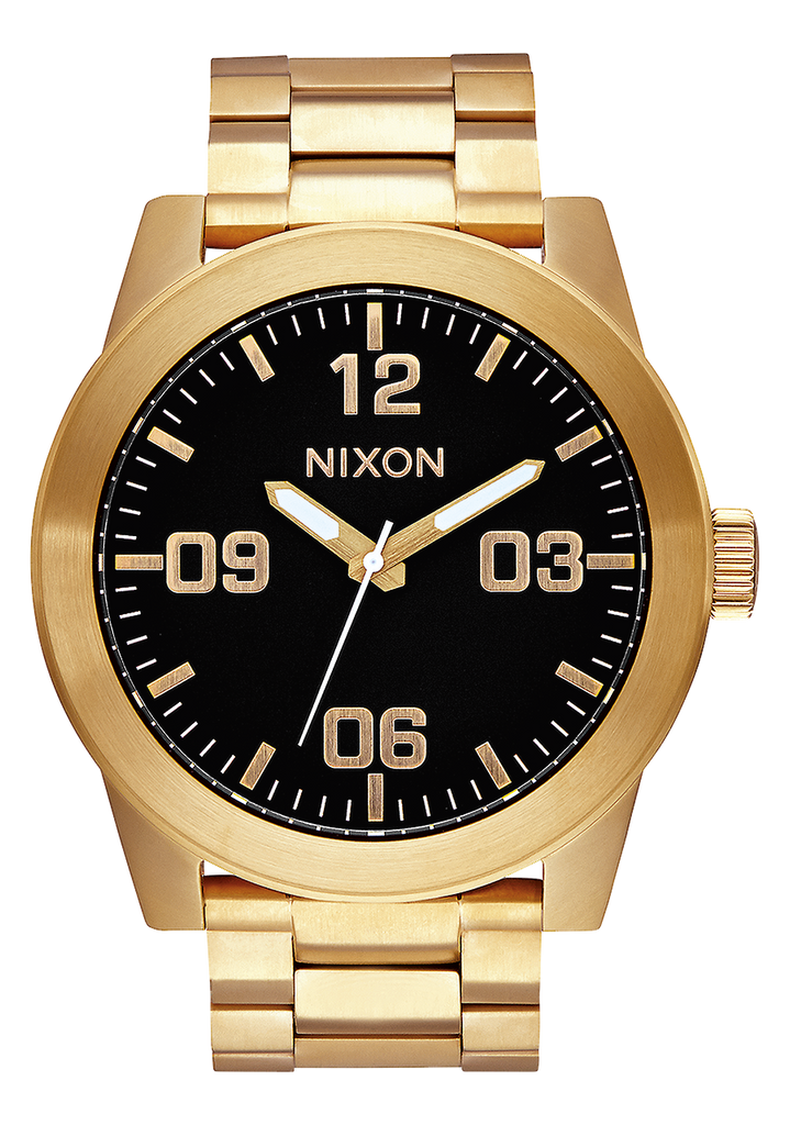 Corporal Stainless Steel Watch | All Gold / Black - Nixon