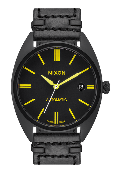 Supremacy Watch Black Yellow Swiss Made Automatic Nixon US