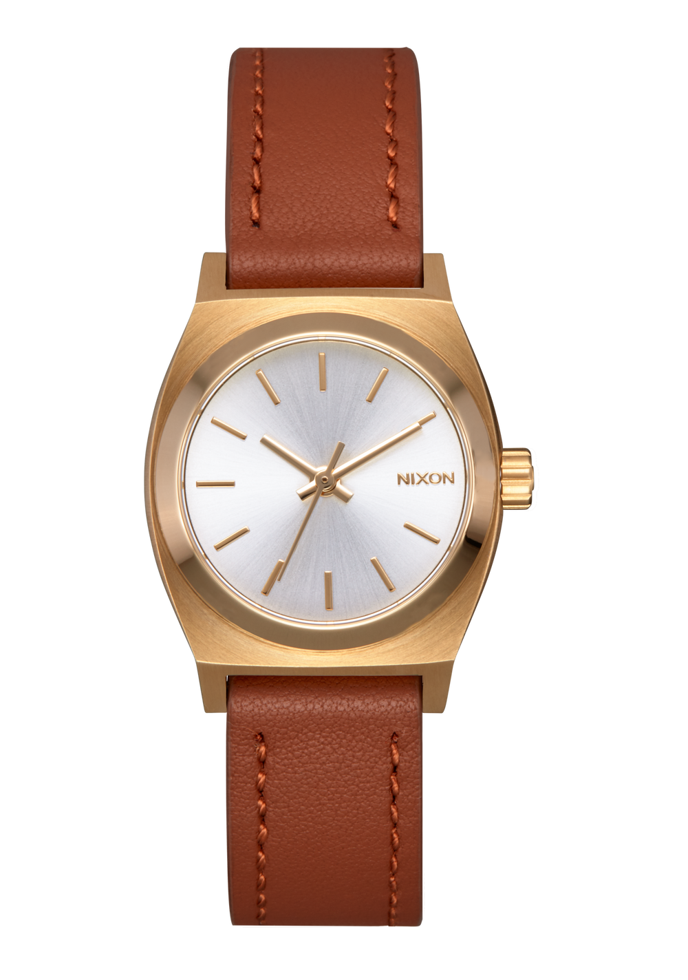 Small Time Teller Watch | Light Gold / White Sunray