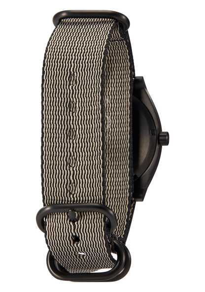 20mm Nylon #TIDE One Piece Band - Khaki / Black View 5