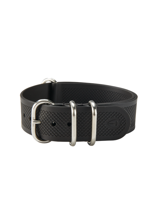 20mm FKM Rubber One Piece Band - Black