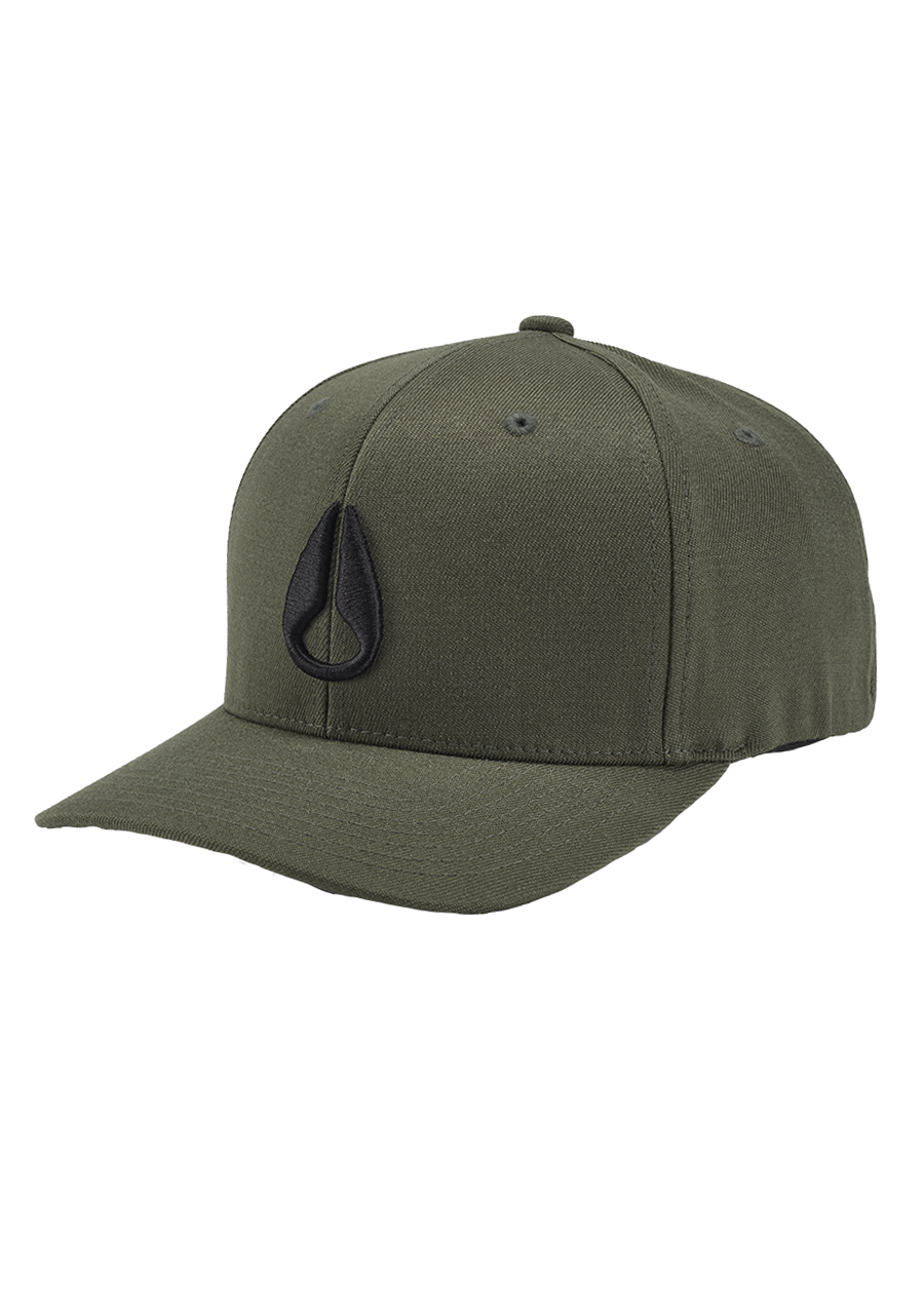 Down | Flexfit Nixon – Athletic Dark US Olive Deep Hat Fit