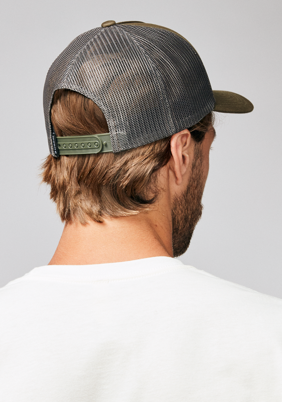 Iconed Trucker Hat | Dark Olive – Nixon US