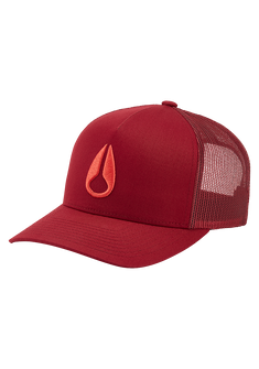 Iconed Trucker Hat - Burgundy