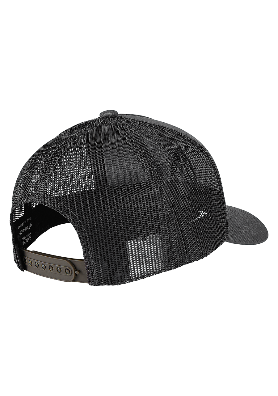 Iconed Trucker Hat - Charcoal / Black