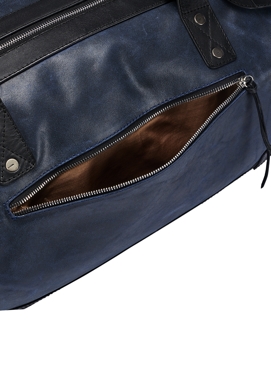NIXON Desperado II 35L Leather Duffle Bag - Brown / Black