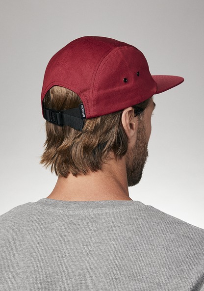 Mikey 5 Panel Hat - Burgundy View 6