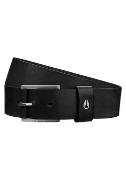 Americana Leather Belt - Black / Silver