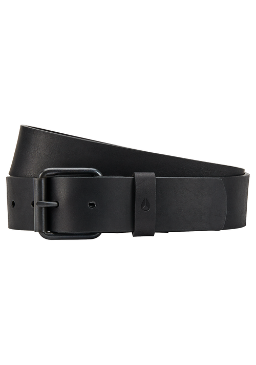 Leather belt - Black - Men