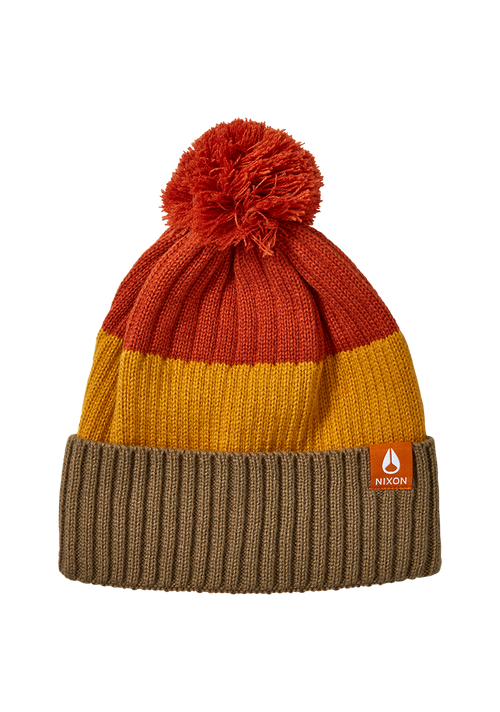 Schrader Pom Beanie - Vintage Orange Multi