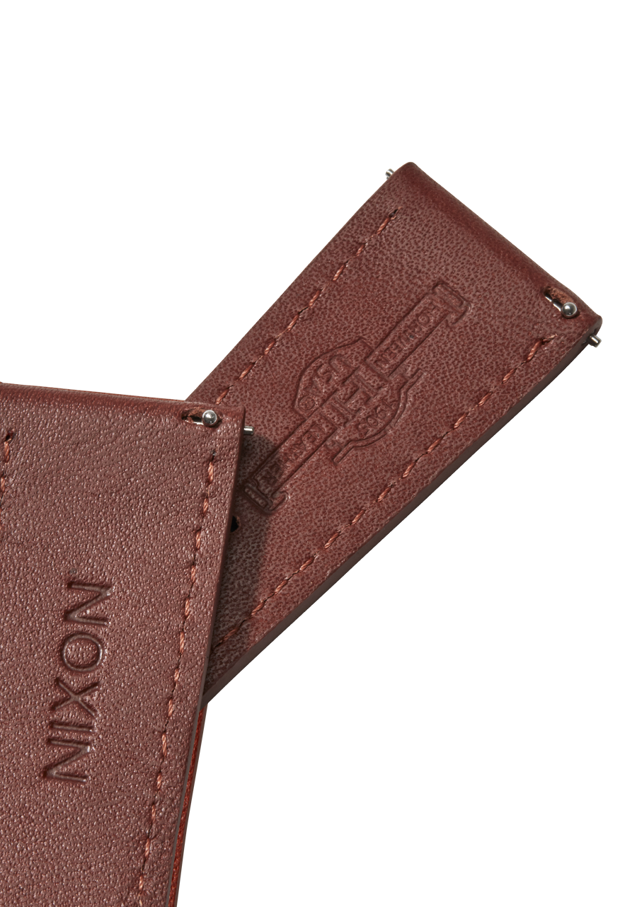 Nixon 23mm Vegetable Tanned Leather Watch Band - Saddle