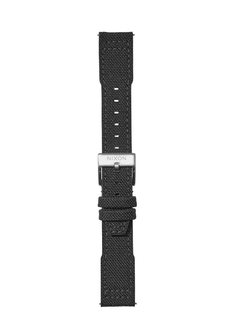 20mm Cordura Canvas Watch Band, Dark Gray