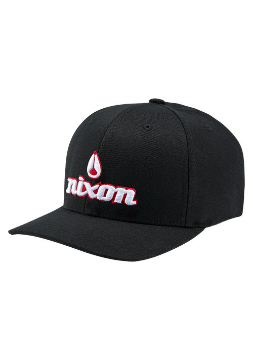 OG Snapback Hat Black Red White 25th Anniversary Nixon US