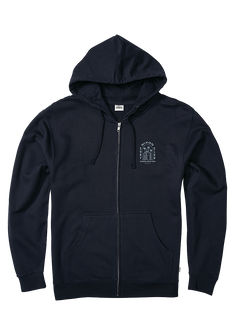 Temple Zip Hoodie - Navy