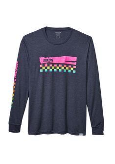 Circuit Long Sleeve Repreve® T-Shirt - Navy / Multi